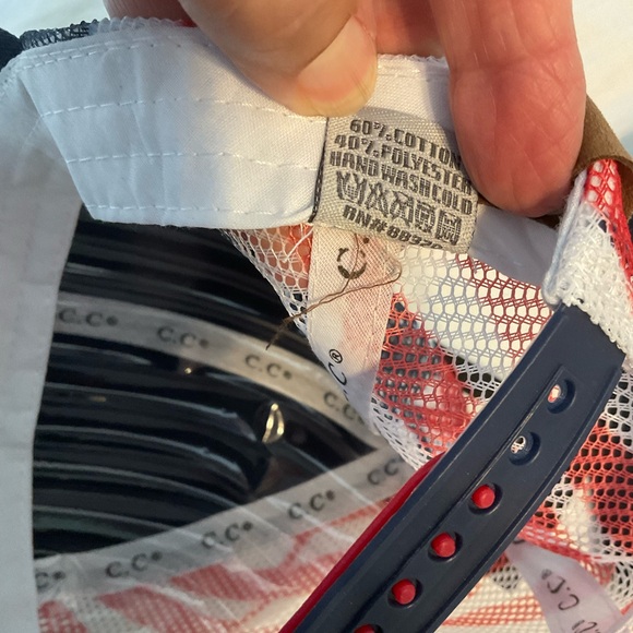 Cotton Brushed USA Flag Embroidered Baseball Cap - Picture 7 of 7